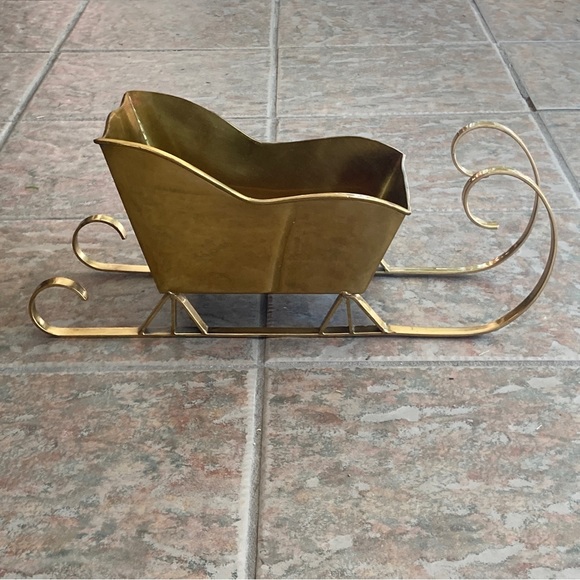 Vintage Brass Sleigh - Picture 7 of 9